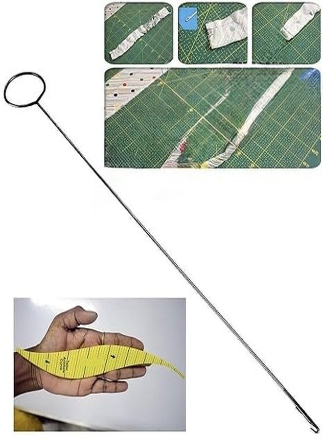NTGS Tailor’s Curve Ruler with Loop Turner | Sewing Hip Curve Ruler & Fabric Loop Turner Tool for Dressmaking, Pattern Drafting, Bias Tube Turning & Fashion Design - Image 2